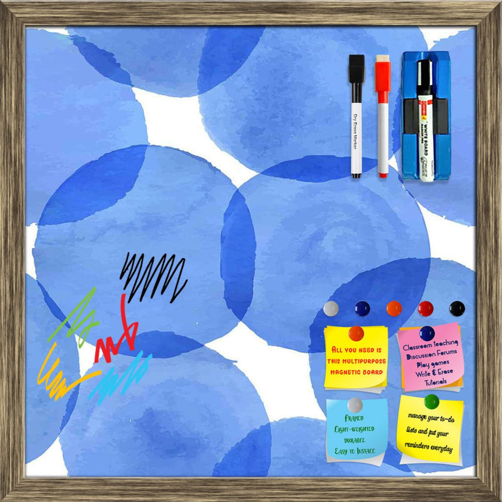 Watercolor Blue Circles Framed Magnetic Dry Erase Board | Combo with Magnet Buttons & Markers-Magnetic Boards Framed-MGB_FR-IC 5007555 IC 5007555, Abstract Expressionism, Abstracts, Ancient, Art and Paintings, Black and White, Circle, Digital, Digital Art, Dots, Geometric, Geometric Abstraction, Graphic, Historical, Illustrations, Medieval, Patterns, Retro, Semi Abstract, Signs, Signs and Symbols, Splatter, Vintage, Watercolour, White, watercolor, blue, circles, framed, magnetic, dry, erase, board, printed,