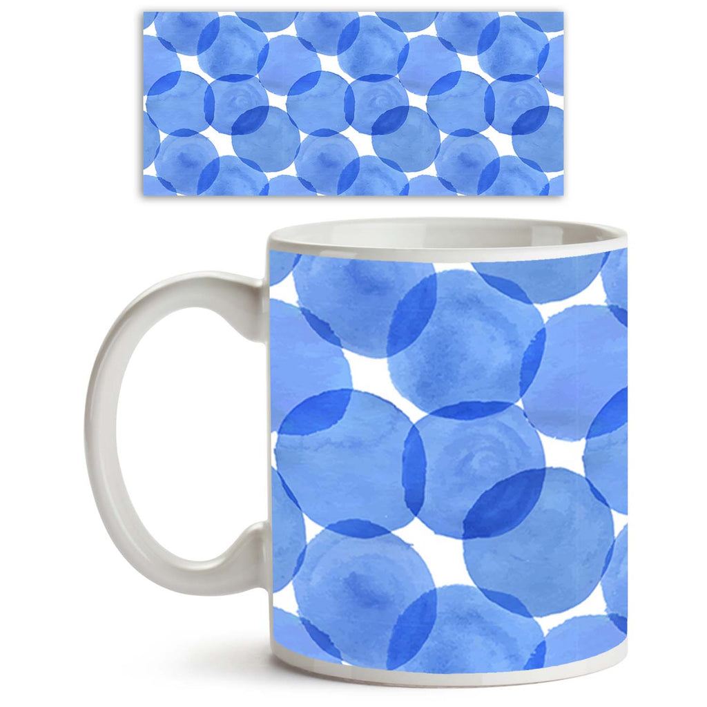Watercolor Blue Circles Ceramic Coffee Tea Mug Inside White-Coffee Mugs-MUG-IC 5007555 IC 5007555, Abstract Expressionism, Abstracts, Ancient, Art and Paintings, Black and White, Circle, Digital, Digital Art, Dots, Geometric, Geometric Abstraction, Graphic, Historical, Illustrations, Medieval, Patterns, Retro, Semi Abstract, Signs, Signs and Symbols, Splatter, Vintage, Watercolour, White, watercolor, blue, circles, ceramic, coffee, tea, mug, inside, abstract, art, backdrop, background, color, colorful, deco