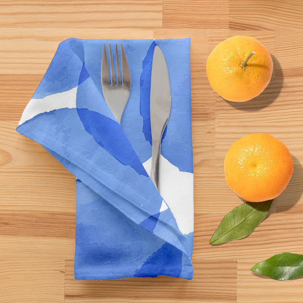 Blue Circles Table Napkin-Table Napkins-NAP_TB-IC 5007555 IC 5007555, Abstract Expressionism, Abstracts, Ancient, Art and Paintings, Black and White, Circle, Digital, Digital Art, Dots, Geometric, Geometric Abstraction, Graphic, Historical, Illustrations, Medieval, Patterns, Retro, Semi Abstract, Signs, Signs and Symbols, Splatter, Vintage, Watercolour, White, blue, circles, table, napkin, abstract, art, backdrop, background, color, colorful, decor, design, dot, drawn, drop, element, fabric, grunge, hand, i