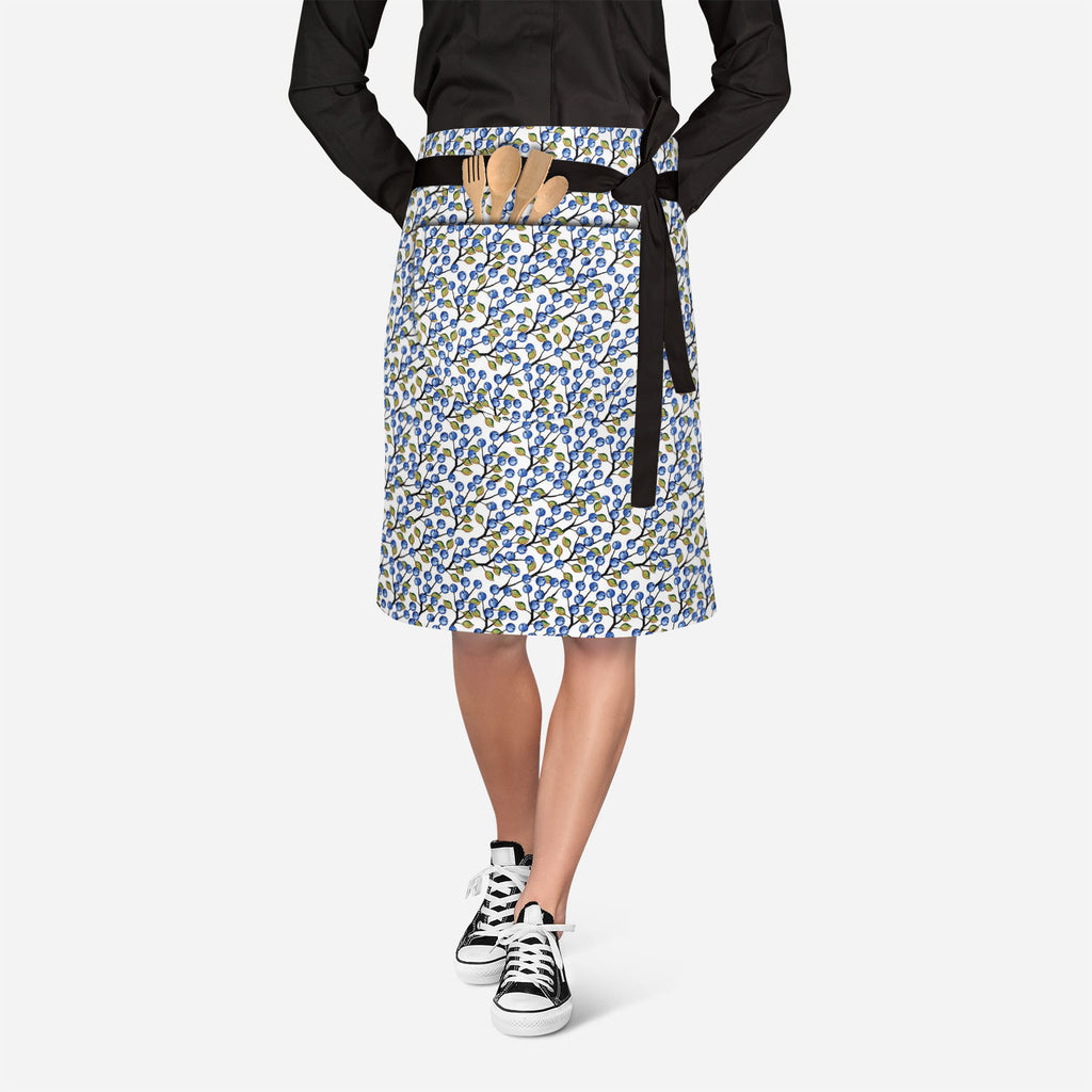 Blueberries Around Apron | Adjustable, Free Size & Waist Tiebacks-Apron Waist to Feet-APR_WS_KN-IC 5007556 IC 5007556, Ancient, Art and Paintings, Beverage, Cuisine, Drawing, Food, Food and Beverage, Food and Drink, Historical, Illustrations, Kitchen, Medieval, Nature, Patterns, Scenic, Seasons, Vintage, Watercolour, Wooden, blueberries, around, apron, adjustable, free, size, waist, tiebacks, art, autumn, backdrop, background, berries, blue, botany, bush, childhood, cooking, cyan, decor, decoration, drawn, 