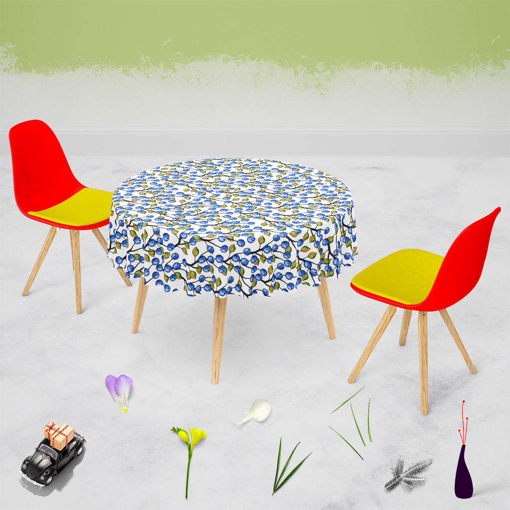 Blueberries Around Table Cloth Cover-Table Covers-CVR_TB_RD-IC 5007556 IC 5007556, Ancient, Art and Paintings, Beverage, Cuisine, Drawing, Food, Food and Beverage, Food and Drink, Historical, Illustrations, Kitchen, Medieval, Nature, Patterns, Scenic, Seasons, Vintage, Watercolour, Wooden, blueberries, around, table, cloth, cover, art, autumn, backdrop, background, berries, blue, botany, bush, childhood, cooking, cyan, decor, decoration, drawn, endless, fabric, fall, forest, green, hand, painted, illustrati
