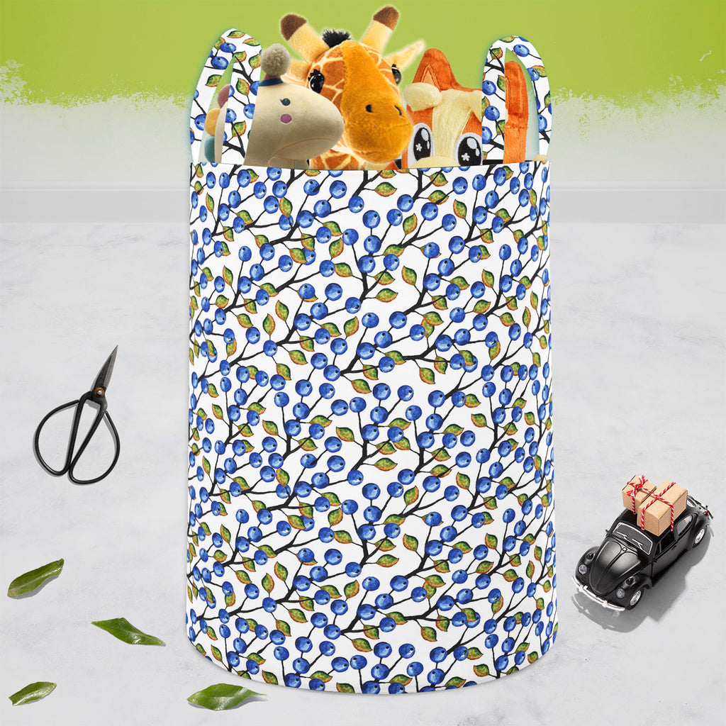 Blueberries Around Foldable Open Storage Bin | Organizer Box, Toy Basket, Shelf Box, Laundry Bag | Canvas Fabric-Storage Bins-STR_BI_CB-IC 5007556 IC 5007556, Ancient, Art and Paintings, Beverage, Cuisine, Drawing, Food, Food and Beverage, Food and Drink, Historical, Illustrations, Kitchen, Medieval, Nature, Patterns, Scenic, Seasons, Vintage, Watercolour, Wooden, blueberries, around, foldable, open, storage, bin, organizer, box, toy, basket, shelf, laundry, bag, canvas, fabric, art, autumn, backdrop, backg