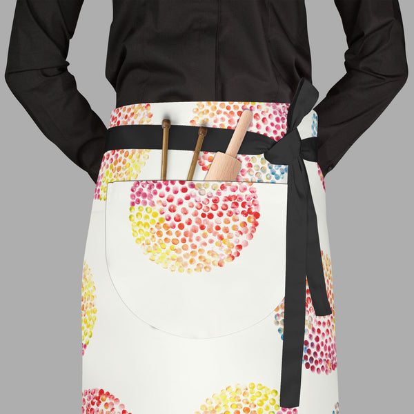 Watercolor Circles D3 Apron | Adjustable, Free Size & Waist Tiebacks-Aprons Waist to Feet-APR_WS_FT-IC 5007557 IC 5007557, Abstract Expressionism, Abstracts, Ancient, Baby, Children, Circle, Digital, Digital Art, Dots, Geometric, Geometric Abstraction, Graphic, Historical, Illustrations, Kids, Medieval, Patterns, Retro, Semi Abstract, Signs, Signs and Symbols, Splatter, Vintage, Watercolour, watercolor, circles, d3, full-length, waist, to, feet, apron, poly-cotton, fabric, adjustable, tiebacks, abstract, ba