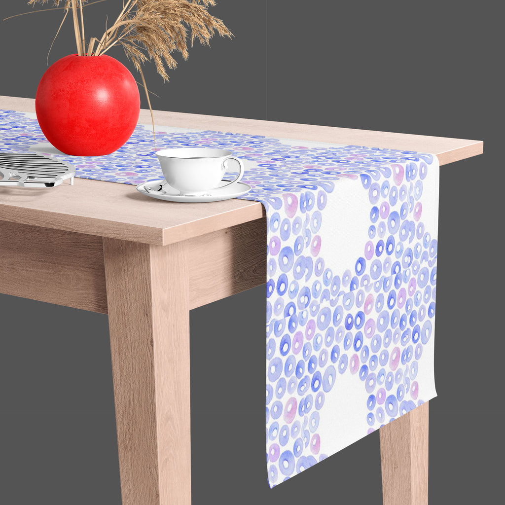 Watercolor Drops D1 Table Runner-Table Runners-RUN_TB-IC 5007559 IC 5007559, Abstract Expressionism, Abstracts, Ancient, Baby, Children, Circle, Digital, Digital Art, Dots, Geometric, Geometric Abstraction, Graphic, Historical, Illustrations, Kids, Medieval, Patterns, Retro, Semi Abstract, Signs, Signs and Symbols, Space, Splatter, Vintage, Watercolour, watercolor, drops, d1, table, runner, abstract, backdrop, background, badge, ball, blue, bubble, childhood, childish, copy, design, dot, drawn, drop, elemen