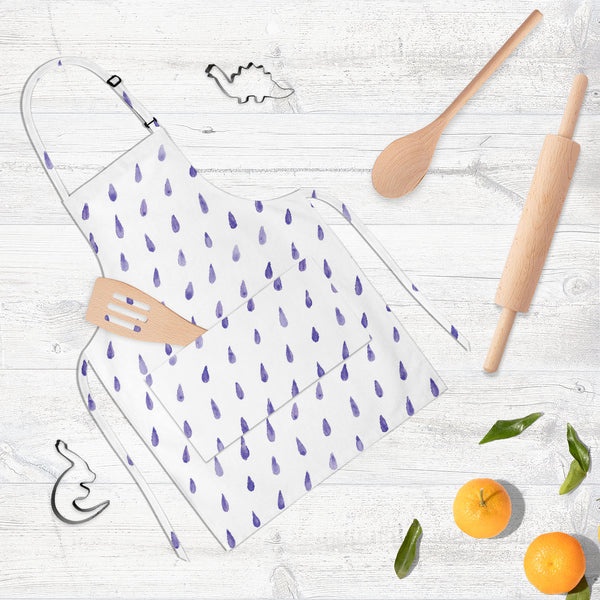 Watercolor Drops D2 Apron | Adjustable, Free Size & Waist Tiebacks-Aprons Neck to Knee-APR_NK_KN-IC 5007560 IC 5007560, Abstract Expressionism, Abstracts, Ancient, Baby, Children, Circle, Digital, Digital Art, Dots, Graphic, Historical, Illustrations, Kids, Medieval, Patterns, Retro, Semi Abstract, Signs, Signs and Symbols, Space, Splatter, Vintage, Watercolour, watercolor, drops, d2, full-length, neck, to, knee, apron, poly-cotton, fabric, adjustable, buckle, waist, tiebacks, abstract, autumn, backdrop, ba