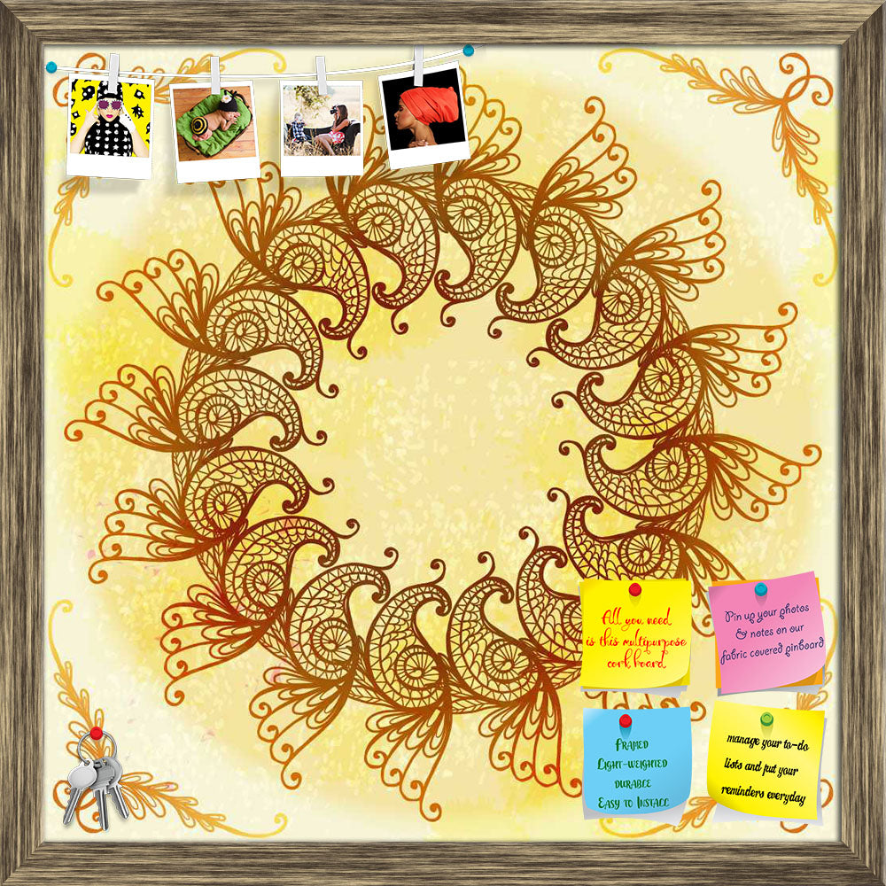 ArtzFolio Ethnic Circular Ornament D2 Printed Bulletin Board Notice Pin Board Soft Board | Framed-Bulletin Boards Framed-AZSAO32236624BLB_FR_L-Image Code 5007561 Vishnu Image Folio Pvt Ltd, IC 5007561, ArtzFolio, Bulletin Boards Framed, Abstract, Traditional, Digital Art, ethnic, circular, ornament, d2, printed, bulletin, board, notice, pin, soft, framed, hand, drawn, beige, eps10, pin up board, push pin board, extra large cork board, big pin board, notice board, small bulletin board, cork board, wall notic