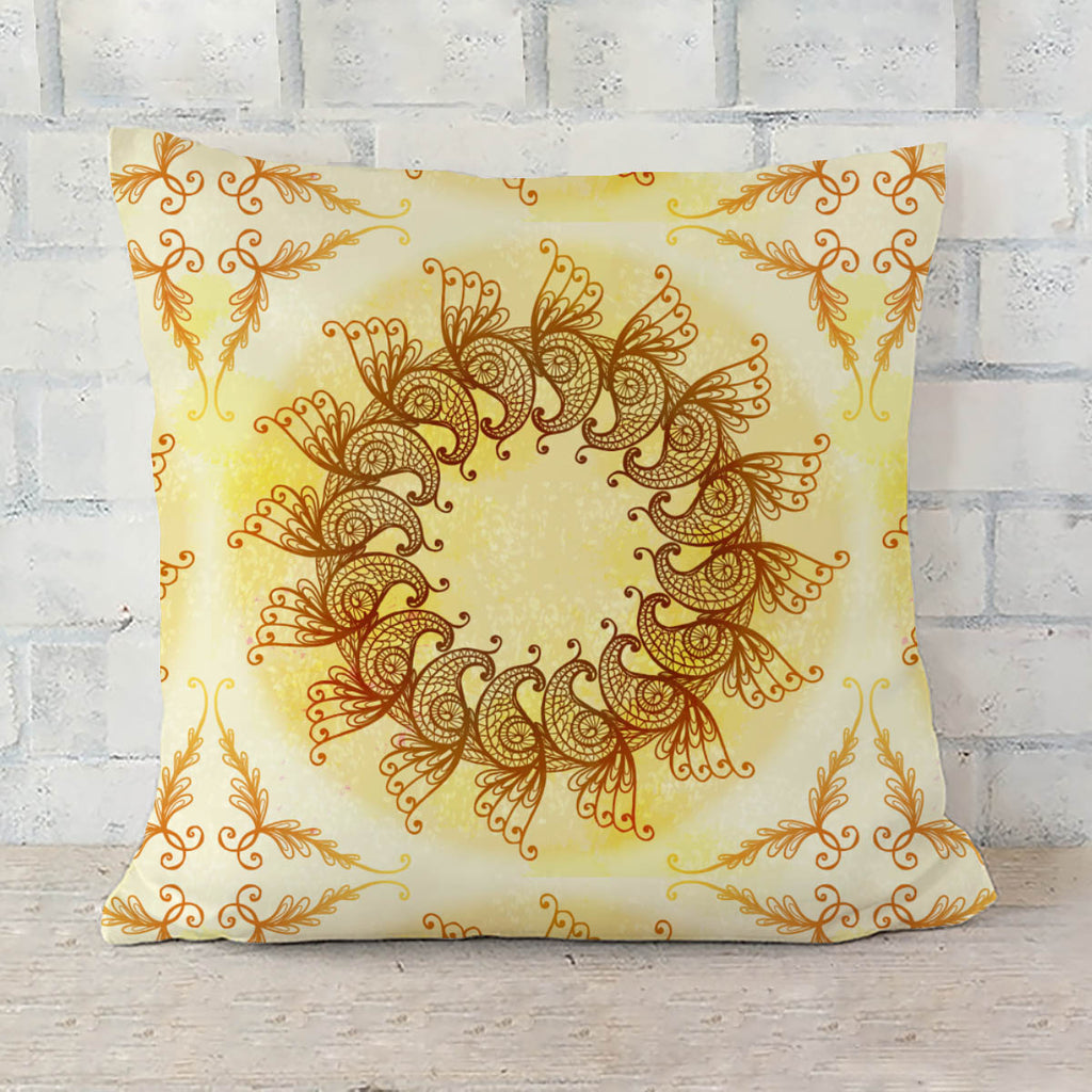 ArtzFolio Ethnic Circular Ornament D2 Cushion Cover Throw Pillow-Cushion Covers-AZHFR32236624CUS_CV_L-Image Code 5007561 Vishnu Image Folio Pvt Ltd, IC 5007561, ArtzFolio, Cushion Covers, Abstract, Traditional, Digital Art, ethnic, circular, ornament, d2, cushion, cover, throw, pillow, hand, drawn, beige, eps10, sofa throws, single throw pillow, zippered throw pillow cover, satin pillow cover, throw pillow, cushion cover only, cushion cover, pillow cover for sofa, pitaara box, throw cushion, kids cushion co