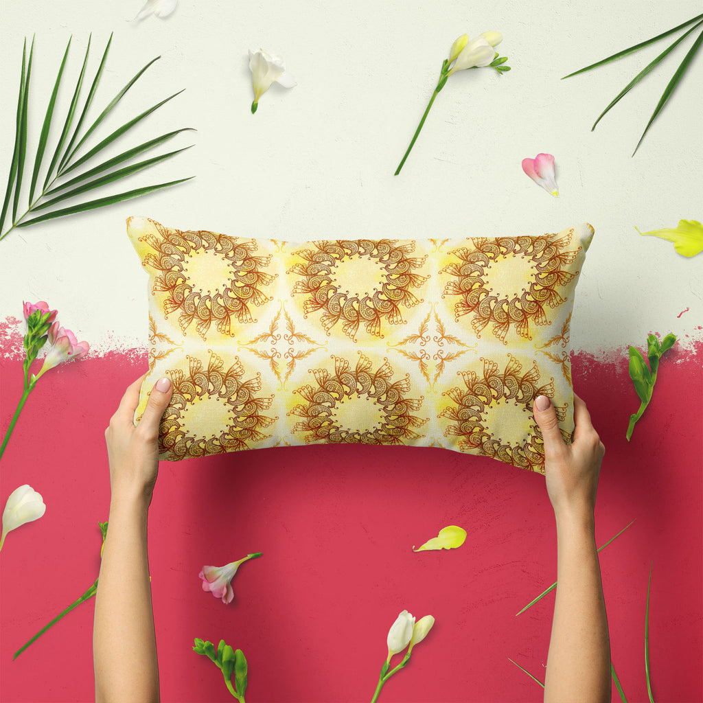 Ethnic Circular Ornament D2 Pillow Cover Case-Pillow Cases-PIL_CV-IC 5007561 IC 5007561, Abstract Expressionism, Abstracts, Allah, Arabic, Art and Paintings, Asian, Botanical, Circle, Cities, City Views, Culture, Drawing, Ethnic, Floral, Flowers, Geometric, Geometric Abstraction, Hinduism, Illustrations, Indian, Islam, Mandala, Nature, Paintings, Patterns, Retro, Semi Abstract, Signs, Signs and Symbols, Symbols, Traditional, Tribal, World Culture, circular, ornament, d2, pillow, cover, case, abstract, art, 