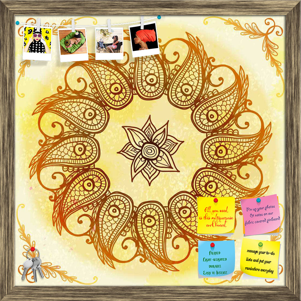 ArtzFolio Ethnic Circular Ornament D3 Printed Bulletin Board Notice Pin Board Soft Board | Framed-Bulletin Boards Framed-AZSAO32237447BLB_FR_L-Image Code 5007562 Vishnu Image Folio Pvt Ltd, IC 5007562, ArtzFolio, Bulletin Boards Framed, Abstract, Traditional, Digital Art, ethnic, circular, ornament, d3, printed, bulletin, board, notice, pin, soft, framed, hand, drawn, beige, eps10, pin up board, push pin board, extra large cork board, big pin board, notice board, small bulletin board, cork board, wall notic