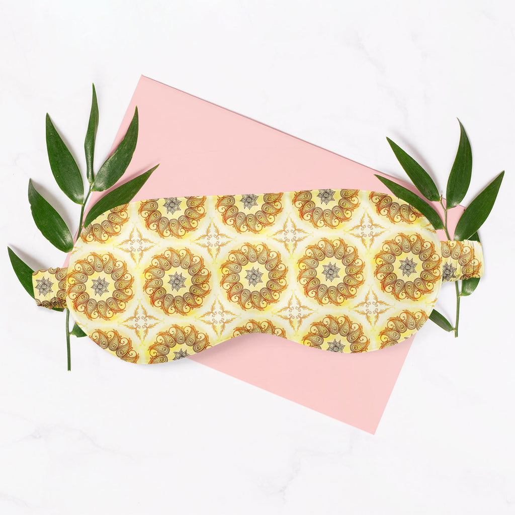 Ethnic Circular Ornament Sleeping Eye Pad Blackout Eye Cover | Soft Anti-Allergic Eco-Friendly Natural Mulberry Silk Fabric-Sleep Masks--IC 5007562 IC 5007562, Abstract Expressionism, Abstracts, Allah, Arabic, Art and Paintings, Asian, Botanical, Circle, Cities, City Views, Culture, Drawing, Ethnic, Floral, Flowers, Geometric, Geometric Abstraction, Hinduism, Illustrations, Indian, Islam, Mandala, Nature, Paintings, Patterns, Retro, Semi Abstract, Signs, Signs and Symbols, Symbols, Traditional, Tribal, Worl