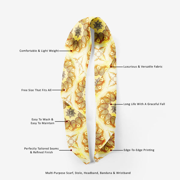 Ethnic Circular Ornament Printed Scarf | Neckwear Balaclava | Girls & Women | Soft Poly Fabric-Scarfs Basic--IC 5007562 IC 5007562, Abstract Expressionism, Abstracts, Allah, Arabic, Art and Paintings, Asian, Botanical, Circle, Cities, City Views, Culture, Drawing, Ethnic, Floral, Flowers, Geometric, Geometric Abstraction, Hinduism, Illustrations, Indian, Islam, Mandala, Nature, Paintings, Patterns, Retro, Semi Abstract, Signs, Signs and Symbols, Symbols, Traditional, Tribal, World Culture, circular, ornamen