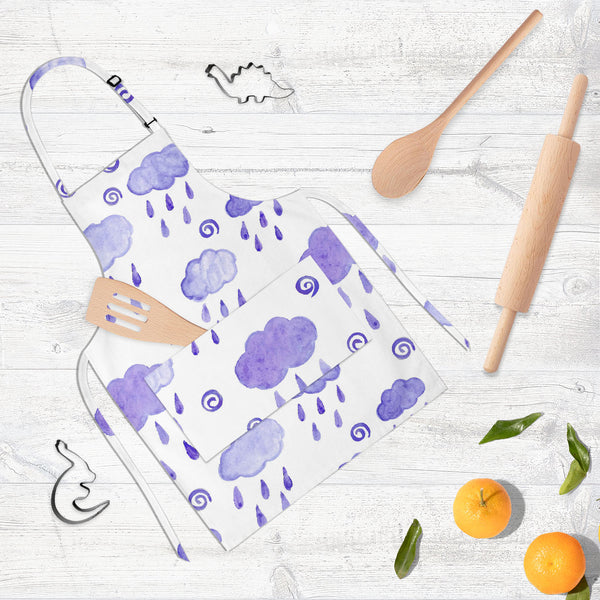 Watercolor Drops D3 Apron | Adjustable, Free Size & Waist Tiebacks-Aprons Neck to Knee-APR_NK_KN-IC 5007565 IC 5007565, Abstract Expressionism, Abstracts, Ancient, Baby, Children, Circle, Digital, Digital Art, Dots, Graphic, Historical, Illustrations, Kids, Medieval, Patterns, Retro, Semi Abstract, Signs, Signs and Symbols, Splatter, Vintage, Watercolour, watercolor, drops, d3, full-length, neck, to, knee, apron, poly-cotton, fabric, adjustable, buckle, waist, tiebacks, abstract, autumn, backdrop, backgroun