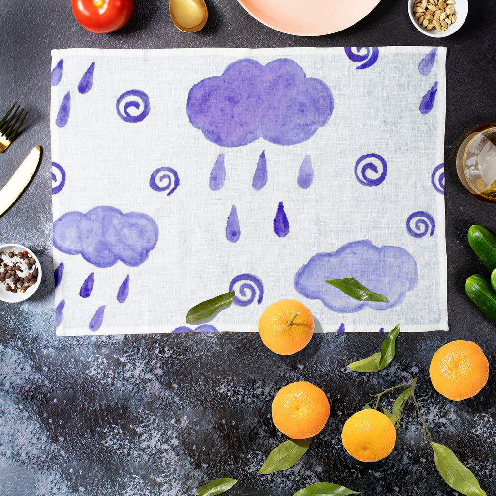 Watercolor Drops D3 Table Mat Placemat-Table Place Mats Fabric-MAT_TB-IC 5007565 IC 5007565, Abstract Expressionism, Abstracts, Ancient, Baby, Children, Circle, Digital, Digital Art, Dots, Graphic, Historical, Illustrations, Kids, Medieval, Patterns, Retro, Semi Abstract, Signs, Signs and Symbols, Splatter, Vintage, Watercolour, watercolor, drops, d3, table, mat, placemat, abstract, autumn, backdrop, background, badge, ball, blue, bubble, childhood, childish, cloud, design, dot, drawn, drop, element, fabric