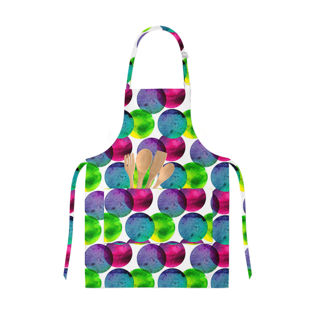 Circles On White Apron | Adjustable, Free Size & Waist Tiebacks-Aprons Neck to Knee-APR_NK_KN-IC 5007567 IC 5007567, Abstract Expressionism, Abstracts, Black and White, Brush Stroke, Circle, Digital, Digital Art, Dots, Drawing, Fashion, Graphic, Hand Drawn, Illustrations, Modern Art, Patterns, Semi Abstract, Signs, Signs and Symbols, Splatter, Watercolour, White, circles, on, apron, adjustable, free, size, waist, tiebacks, abstract, aqua, artistic, artwork, backdrop, background, badge, bright, brush, stroke