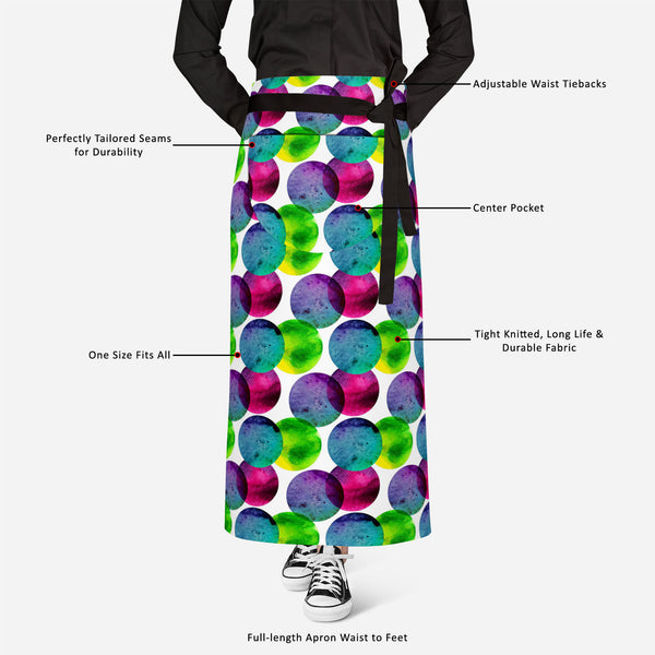 Circles On White Apron | Adjustable, Free Size & Waist Tiebacks-Aprons Waist to Knee--IC 5007567 IC 5007567, Abstract Expressionism, Abstracts, Black and White, Brush Stroke, Circle, Digital, Digital Art, Dots, Drawing, Fashion, Graphic, Hand Drawn, Illustrations, Modern Art, Patterns, Semi Abstract, Signs, Signs and Symbols, Splatter, Watercolour, White, circles, on, full-length, apron, poly-cotton, fabric, adjustable, waist, tiebacks, abstract, aqua, artistic, artwork, backdrop, background, badge, bright,