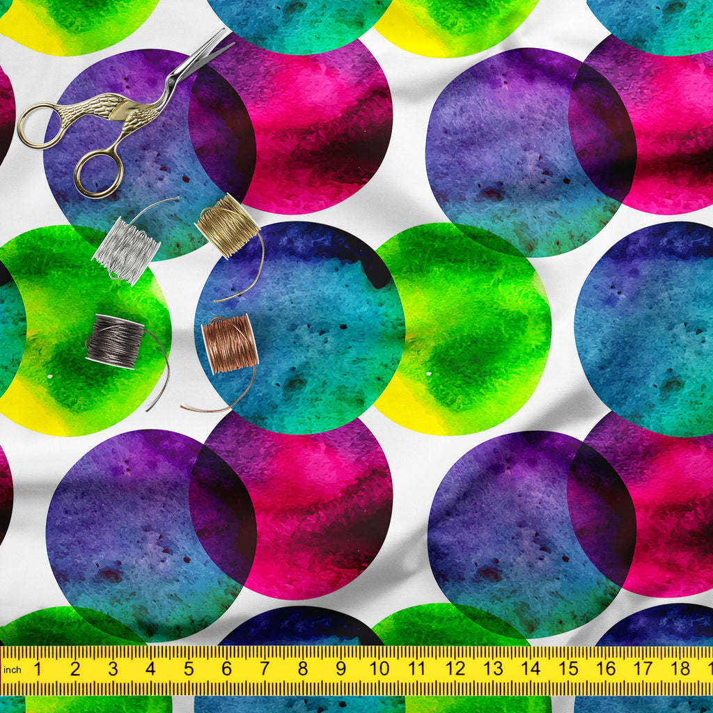 Circles On White D1 Upholstery Fabric by Metre | For Sofa, Curtains, Cushions, Furnishing, Craft, Dress Material-Upholstery Fabrics-FAB_RW-IC 5007567 IC 5007567, Abstract Expressionism, Abstracts, Black and White, Brush Stroke, Circle, Digital, Digital Art, Dots, Drawing, Fashion, Graphic, Hand Drawn, Illustrations, Modern Art, Patterns, Semi Abstract, Signs, Signs and Symbols, Splatter, Watercolour, White, circles, on, d1, upholstery, fabric, by, metre, for, sofa, curtains, cushions, furnishing, craft, dre