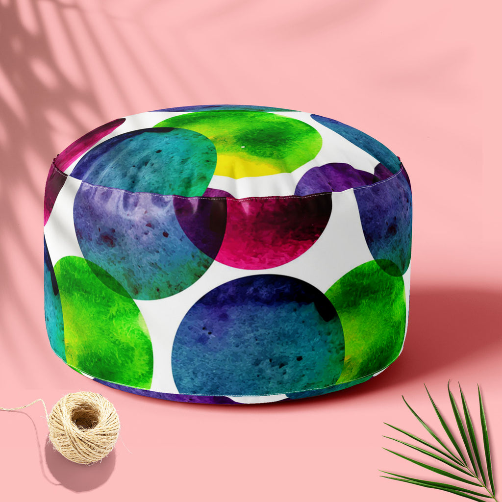 Circles On White D1 Footstool Footrest Puffy Pouffe Ottoman Bean Bag | Canvas Fabric-Footstools-FST_CB_BN-IC 5007567 IC 5007567, Abstract Expressionism, Abstracts, Black and White, Brush Stroke, Circle, Digital, Digital Art, Dots, Drawing, Fashion, Graphic, Hand Drawn, Illustrations, Modern Art, Patterns, Semi Abstract, Signs, Signs and Symbols, Splatter, Watercolour, White, circles, on, d1, footstool, footrest, puffy, pouffe, ottoman, bean, bag, canvas, fabric, abstract, aqua, artistic, artwork, backdrop, 