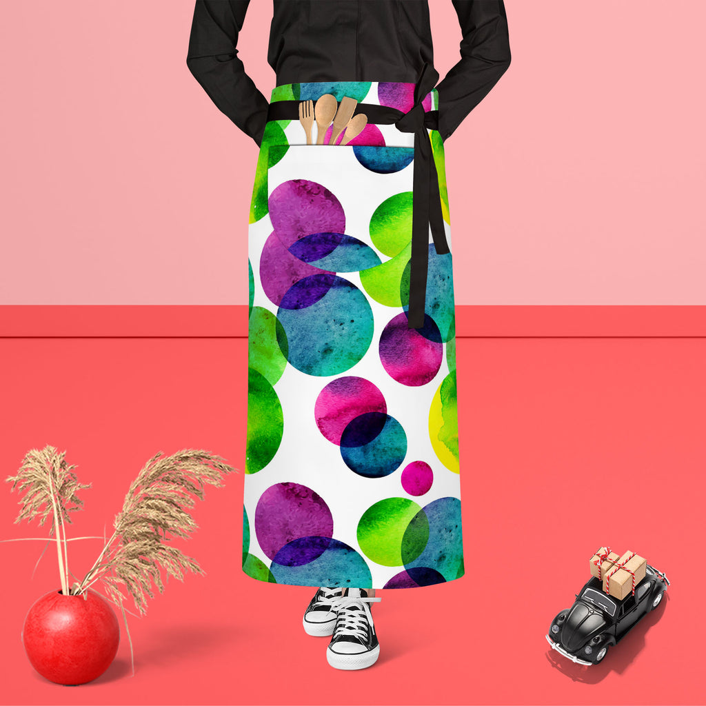 Circles On White D2 Apron | Adjustable, Free Size & Waist Tiebacks-Aprons Waist to Feet-APR_WS_FT-IC 5007568 IC 5007568, Abstract Expressionism, Abstracts, Black and White, Brush Stroke, Circle, Digital, Digital Art, Dots, Drawing, Fashion, Graphic, Hand Drawn, Illustrations, Modern Art, Patterns, Semi Abstract, Signs, Signs and Symbols, Splatter, Watercolour, White, circles, on, d2, apron, adjustable, free, size, waist, tiebacks, abstract, aqua, artistic, artwork, backdrop, background, badge, bright, brush