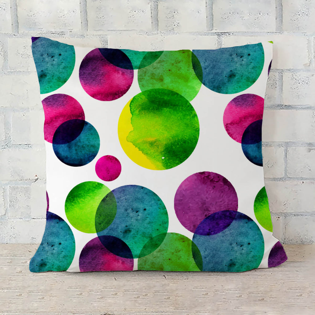 ArtzFolio Circles On White D2 Cushion Cover Throw Pillow-Cushion Covers-AZHFR32712335CUS_CV_L-Image Code 5007568 Vishnu Image Folio Pvt Ltd, IC 5007568, ArtzFolio, Cushion Covers, Abstract, Digital Art, circles, on, white, d2, cushion, cover, throw, pillow, watercolor, seamless, pattern, round, shapes, ornament, background, layout, colorful, sofa throws, single throw pillow, zippered throw pillow cover, satin pillow cover, throw pillow, cushion cover only, cushion cover, pillow cover for sofa, pitaara box, 