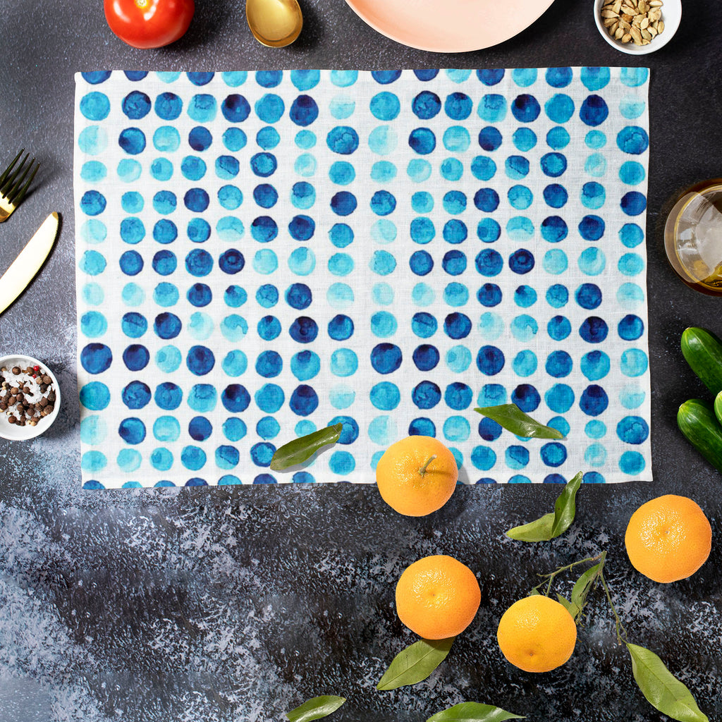 Watercolor Shapes Table Mat Placemat-Table Place Mats Fabric-MAT_TB-IC 5007570 IC 5007570, Abstract Expressionism, Abstracts, Ancient, Baby, Children, Circle, Digital, Digital Art, Dots, Geometric, Geometric Abstraction, Graphic, Hand Drawn, Historical, Illustrations, Kids, Medieval, Patterns, Retro, Semi Abstract, Signs, Signs and Symbols, Splatter, Vintage, Watercolour, watercolor, shapes, table, mat, placemat, abstract, backdrop, background, badge, ball, blue, bubble, cell, childhood, childish, design, d