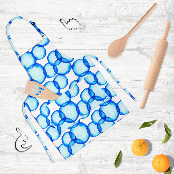 Soap Bubbles D2 Apron | Adjustable, Free Size & Waist Tiebacks-Aprons Neck to Knee-APR_NK_KN-IC 5007571 IC 5007571, Abstract Expressionism, Abstracts, Art and Paintings, Business, Circle, Dots, Illustrations, Parents, Patterns, Semi Abstract, Signs, Signs and Symbols, Splatter, Watercolour, soap, bubbles, d2, full-length, neck, to, knee, apron, poly-cotton, fabric, adjustable, buckle, waist, tiebacks, abstract, aqua, art, atom, backdrop, background, bacteria, ball, biology, blowing, blue, brush, bubble, cel