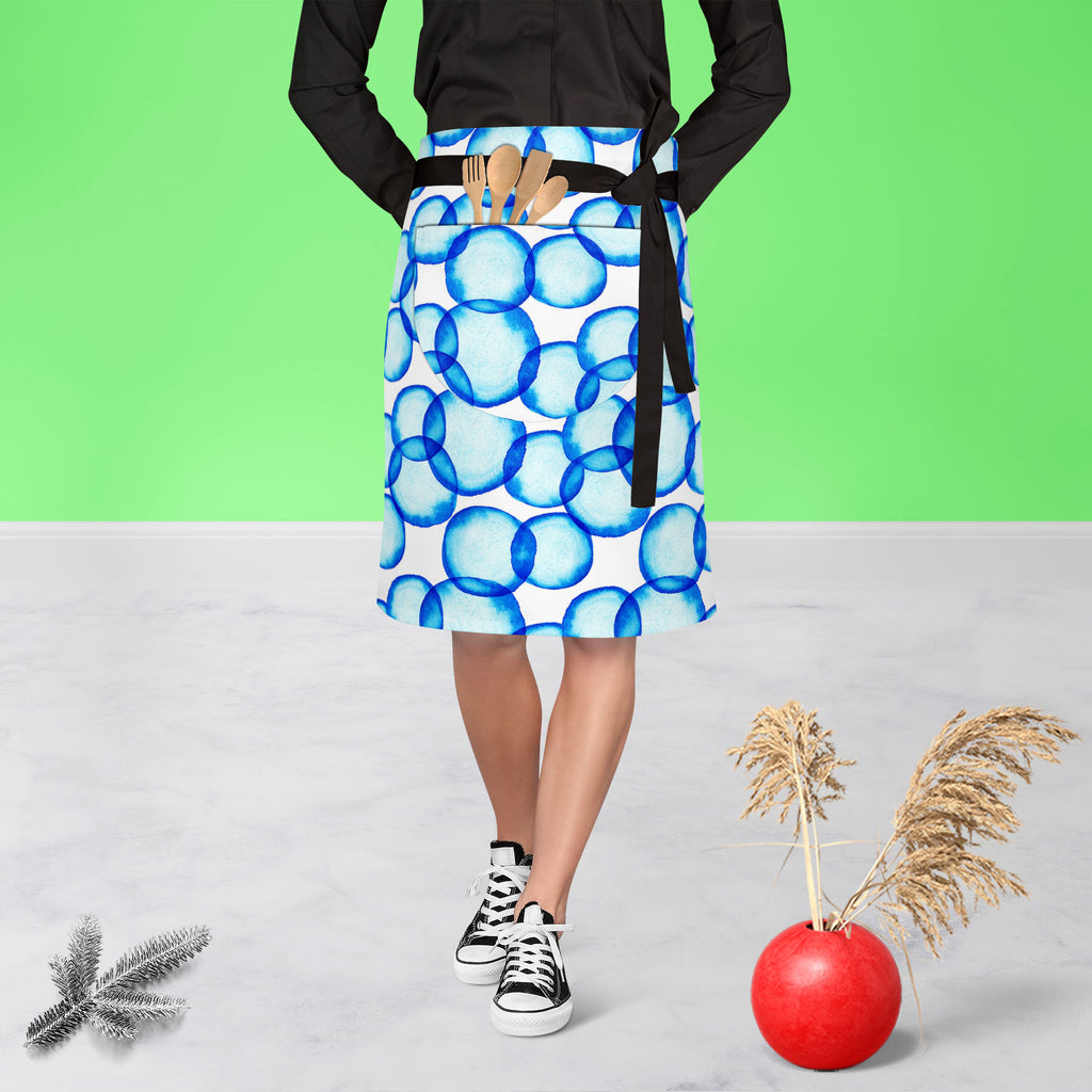Soap Bubbles D2 Apron | Adjustable, Free Size & Waist Tiebacks-Apron Waist to Knee-APR_WS_KN-IC 5007571 IC 5007571, Abstract Expressionism, Abstracts, Art and Paintings, Business, Circle, Dots, Illustrations, Parents, Patterns, Semi Abstract, Signs, Signs and Symbols, Splatter, Watercolour, soap, bubbles, d2, apron, adjustable, free, size, waist, tiebacks, abstract, aqua, art, atom, backdrop, background, bacteria, ball, biology, blowing, blue, brush, bubble, cell, condom, decoration, design, disease, dot, d