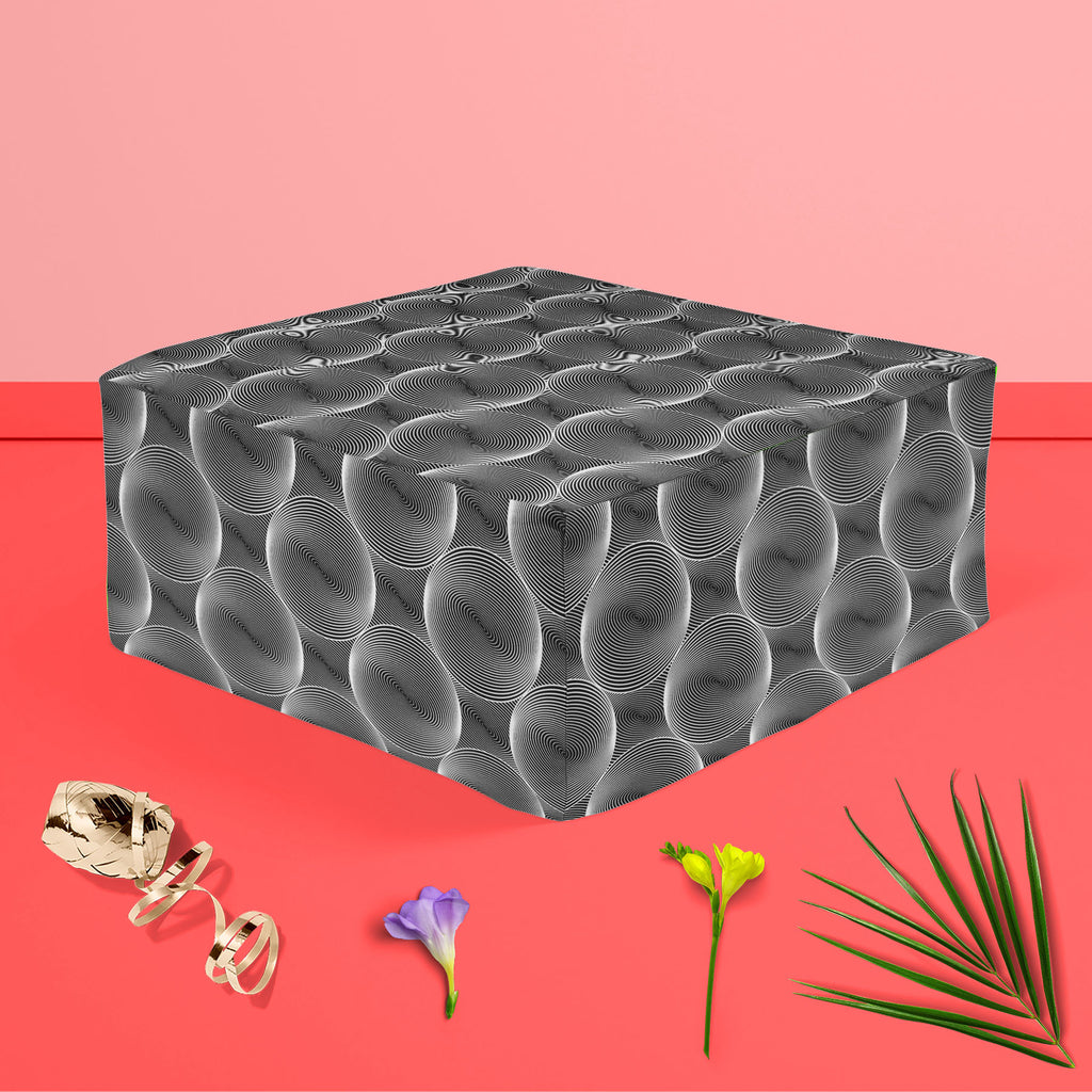 Monochrome Sphere Footstool Footrest Puffy Pouffe Ottoman Bean Bag | Canvas Fabric-Footstools-FST_CB_BN-IC 5007573 IC 5007573, Abstract Expressionism, Abstracts, Art and Paintings, Black, Black and White, Circle, Digital, Digital Art, Geometric, Geometric Abstraction, Graphic, Grid Art, Illustrations, Modern Art, Patterns, Semi Abstract, Signs, Signs and Symbols, Stripes, White, monochrome, sphere, footstool, footrest, puffy, pouffe, ottoman, bean, bag, canvas, fabric, abstract, abstraction, art, background