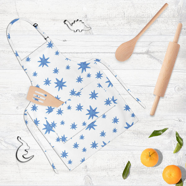 Watercolor Stars Apron | Adjustable, Free Size & Waist Tiebacks-Aprons Neck to Knee-APR_NK_KN-IC 5007574 IC 5007574, Abstract Expressionism, Abstracts, Ancient, Baby, Children, Circle, Digital, Digital Art, Geometric, Geometric Abstraction, Graphic, Historical, Illustrations, Kids, Medieval, Patterns, Retro, Semi Abstract, Signs, Signs and Symbols, Space, Splatter, Stars, Vintage, Watercolour, watercolor, full-length, neck, to, knee, apron, poly-cotton, fabric, adjustable, buckle, waist, tiebacks, abstract,
