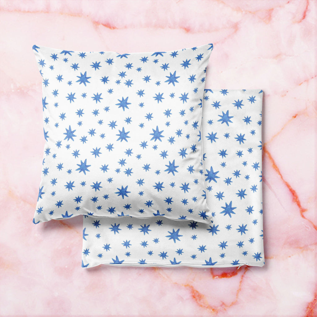 Watercolor Stars Cushion Cover Throw Pillow-Cushion Covers-CUS_CV-IC 5007574 IC 5007574, Abstract Expressionism, Abstracts, Ancient, Baby, Children, Circle, Digital, Digital Art, Geometric, Geometric Abstraction, Graphic, Historical, Illustrations, Kids, Medieval, Patterns, Retro, Semi Abstract, Signs, Signs and Symbols, Space, Splatter, Stars, Vintage, Watercolour, watercolor, cushion, cover, throw, pillow, abstract, backdrop, background, badge, ball, blue, bubble, childhood, childish, copy, design, drawn,