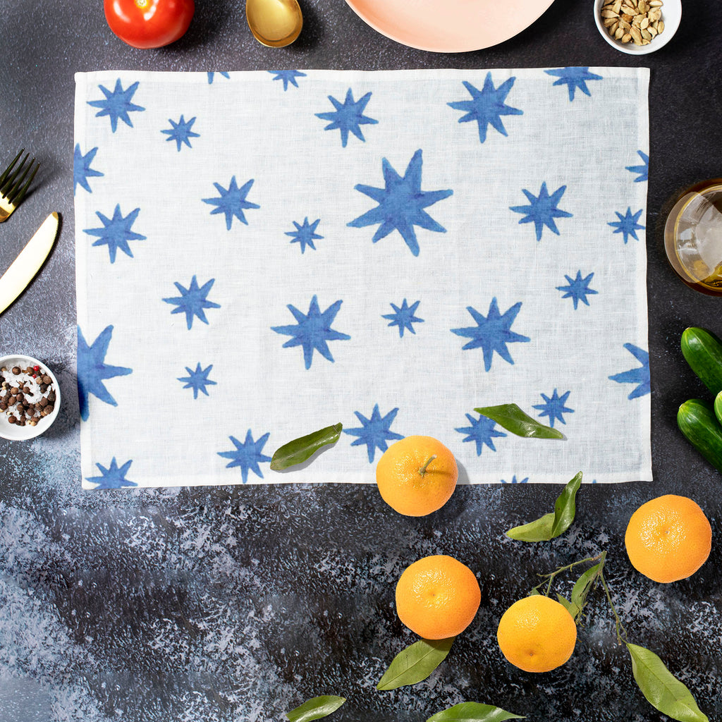 Watercolor Stars Table Mat Placemat-Table Place Mats Fabric-MAT_TB-IC 5007574 IC 5007574, Abstract Expressionism, Abstracts, Ancient, Baby, Children, Circle, Digital, Digital Art, Geometric, Geometric Abstraction, Graphic, Historical, Illustrations, Kids, Medieval, Patterns, Retro, Semi Abstract, Signs, Signs and Symbols, Space, Splatter, Stars, Vintage, Watercolour, watercolor, table, mat, placemat, abstract, backdrop, background, badge, ball, blue, bubble, childhood, childish, copy, design, drawn, element