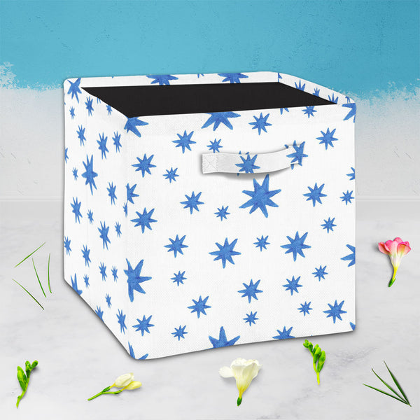 Watercolor Stars Foldable Open Storage Bin | Organizer Box, Toy Basket, Shelf Box, Laundry Bag | Canvas Fabric-Storage Bins-STR_BI_CB-IC 5007574 IC 5007574, Abstract Expressionism, Abstracts, Ancient, Baby, Children, Circle, Digital, Digital Art, Geometric, Geometric Abstraction, Graphic, Historical, Illustrations, Kids, Medieval, Patterns, Retro, Semi Abstract, Signs, Signs and Symbols, Space, Splatter, Stars, Vintage, Watercolour, watercolor, foldable, open, storage, bin, organizer, box, toy, basket, shel