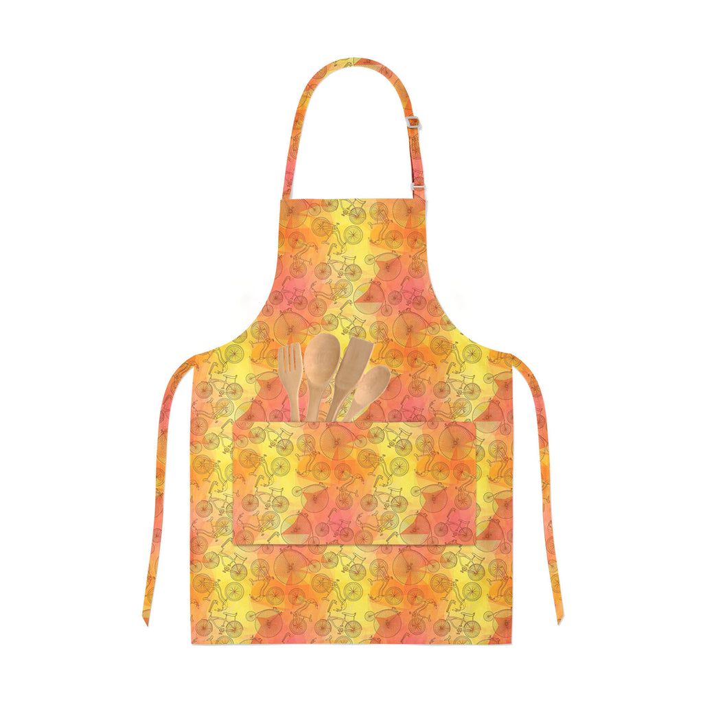 Bicycles Apron | Adjustable, Free Size & Waist Tiebacks-Aprons Neck to Knee-APR_NK_KN-IC 5007575 IC 5007575, Ancient, Art and Paintings, Automobiles, Bikes, Cities, City Views, Digital, Digital Art, Drawing, Graphic, Hipster, Historical, Hobbies, Illustrations, Medieval, Patterns, Retro, Signs, Signs and Symbols, Sketches, Sports, Transportation, Travel, Triangles, Vehicles, Vintage, bicycles, apron, adjustable, free, size, waist, tiebacks, art, background, bicycle, bike, circus, city, color, colorful, cute