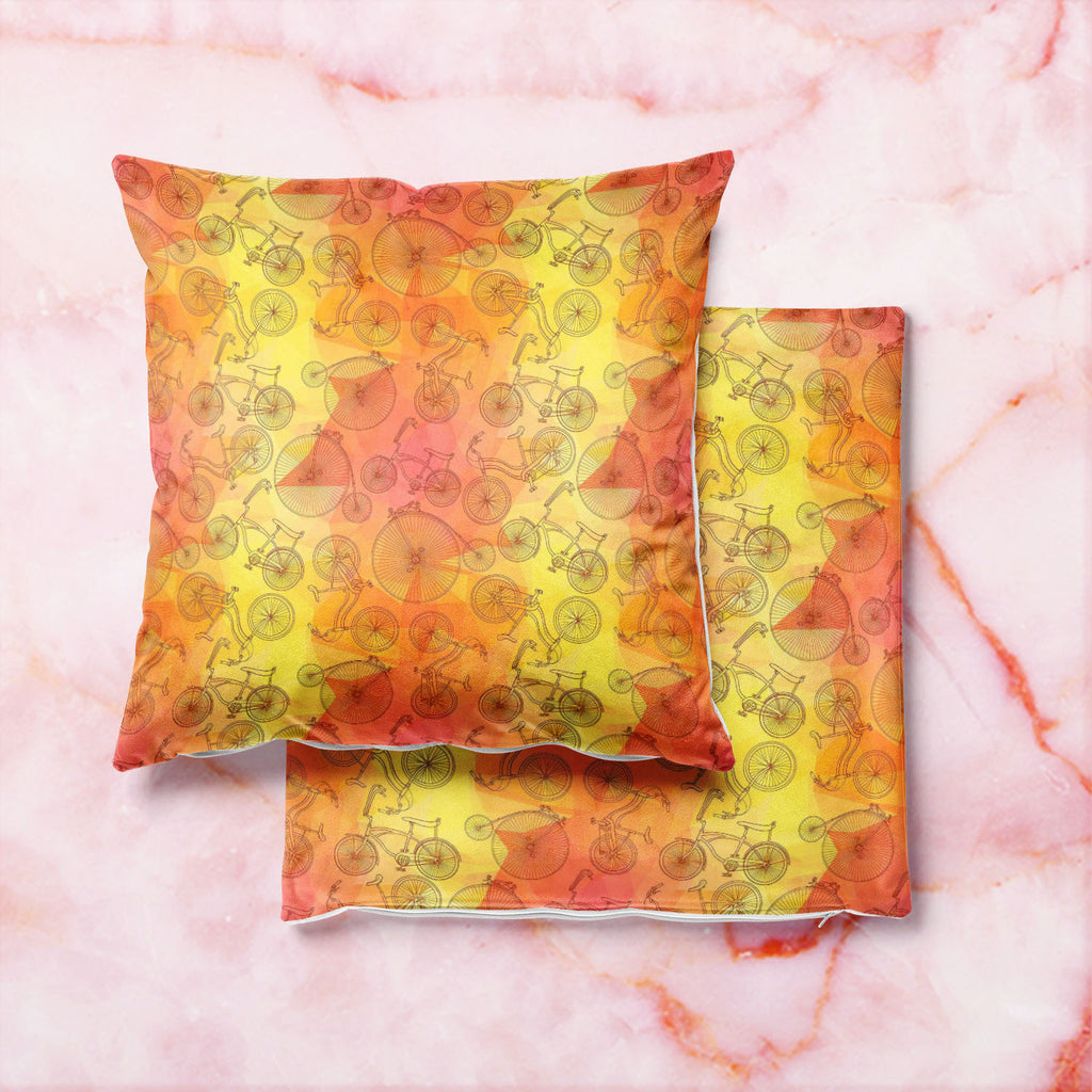 Bicycles D5 Cushion Cover Throw Pillow-Cushion Covers-CUS_CV-IC 5007575 IC 5007575, Ancient, Art and Paintings, Automobiles, Bikes, Cities, City Views, Digital, Digital Art, Drawing, Graphic, Hipster, Historical, Hobbies, Illustrations, Medieval, Patterns, Retro, Signs, Signs and Symbols, Sketches, Sports, Transportation, Travel, Triangles, Vehicles, Vintage, bicycles, d5, cushion, cover, throw, pillow, art, background, bicycle, bike, circus, city, color, colorful, cute, cycle, design, doodle, exercise, fit