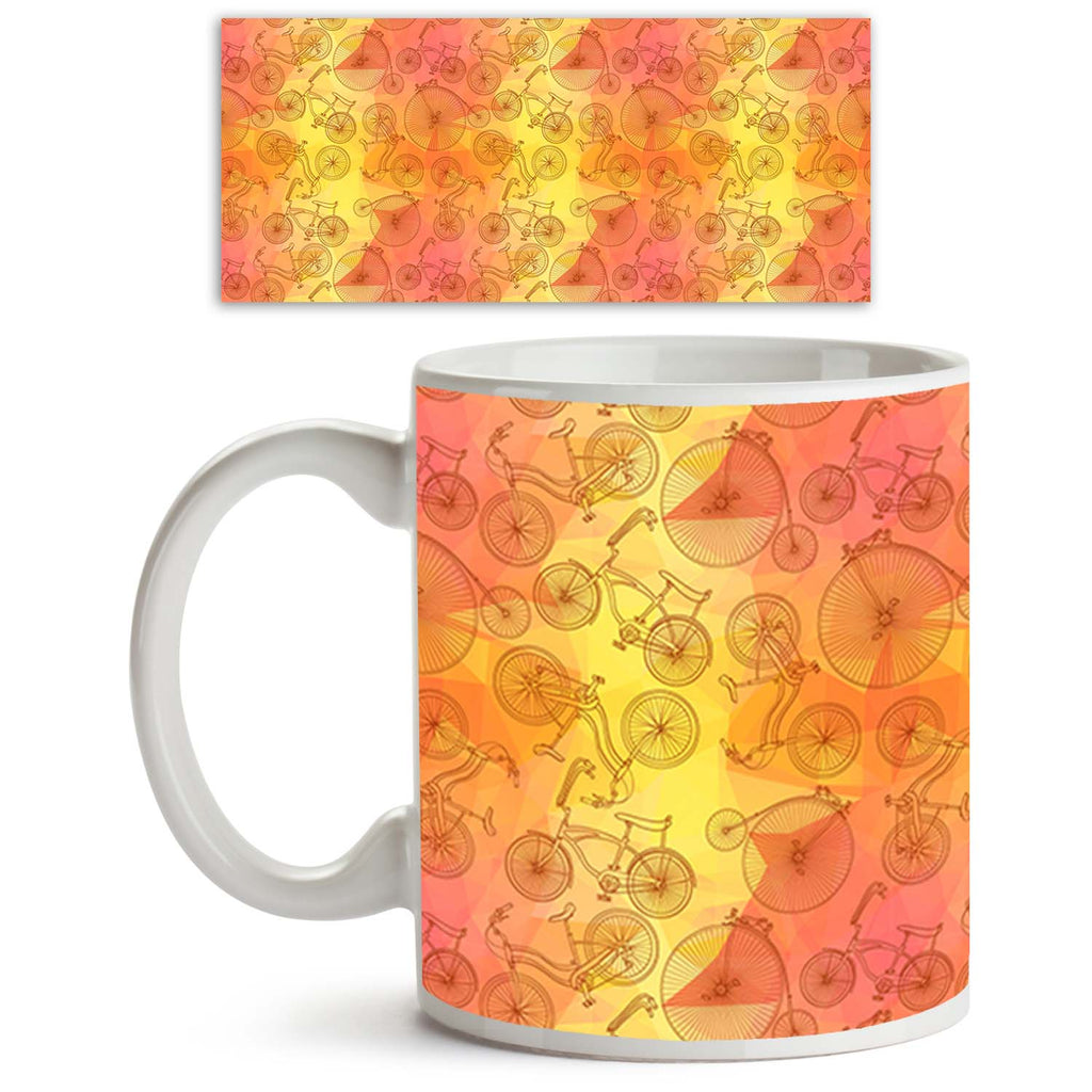 Bicycles Ceramic Coffee Tea Mug Inside White-Coffee Mugs--IC 5007575 IC 5007575, Ancient, Art and Paintings, Automobiles, Bikes, Cities, City Views, Digital, Digital Art, Drawing, Graphic, Hipster, Historical, Hobbies, Illustrations, Medieval, Patterns, Retro, Signs, Signs and Symbols, Sketches, Sports, Transportation, Travel, Triangles, Vehicles, Vintage, bicycles, ceramic, coffee, tea, mug, inside, white, art, background, bicycle, bike, circus, city, color, colorful, cute, cycle, design, doodle, exercise,