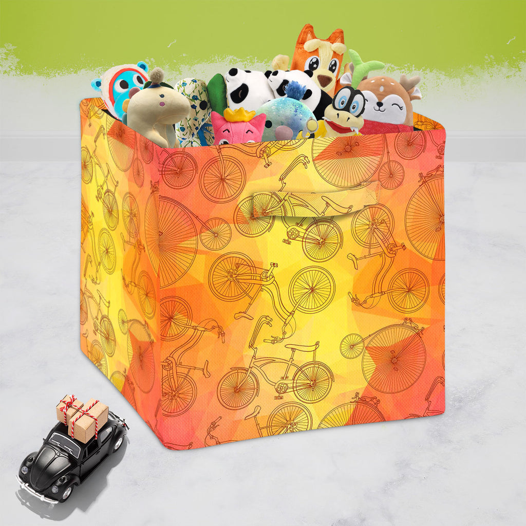 Bicycles D5 Foldable Open Storage Bin | Organizer Box, Toy Basket, Shelf Box, Laundry Bag | Canvas Fabric-Storage Bins-STR_BI_CB-IC 5007575 IC 5007575, Ancient, Art and Paintings, Automobiles, Bikes, Cities, City Views, Digital, Digital Art, Drawing, Graphic, Hipster, Historical, Hobbies, Illustrations, Medieval, Patterns, Retro, Signs, Signs and Symbols, Sketches, Sports, Transportation, Travel, Triangles, Vehicles, Vintage, bicycles, d5, foldable, open, storage, bin, organizer, box, toy, basket, shelf, la