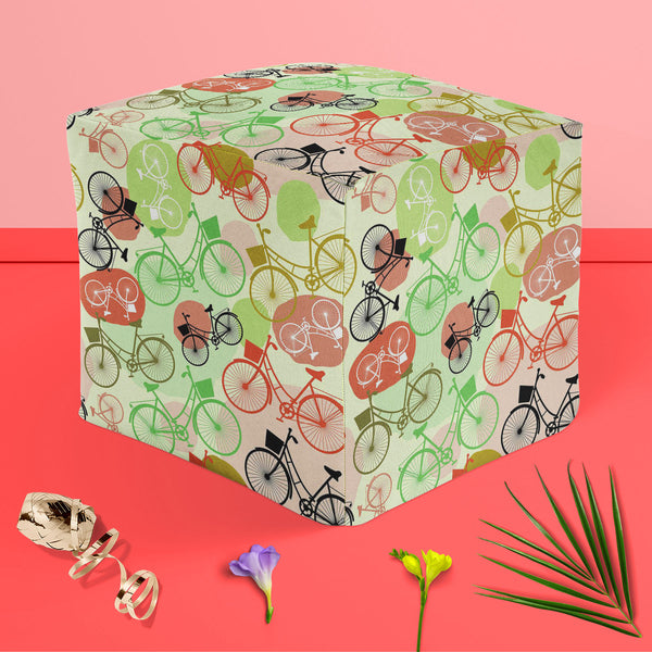 Vintage Bicycles Footstool Footrest Puffy Pouffe Ottoman Bean Bag | Canvas Fabric-Footstools-FST_CB_BN-IC 5007576 IC 5007576, Art and Paintings, Automobiles, Bikes, Black, Black and White, Digital, Digital Art, Drawing, Graphic, Illustrations, Patterns, Retro, Signs, Signs and Symbols, Sketches, Sports, Transportation, Travel, Vehicles, Vintage, White, Metallic, bicycles, puffy, pouffe, ottoman, footstool, footrest, bean, bag, canvas, fabric, art, background, beige, bicycle, bike, brown, cute, cycle, design
