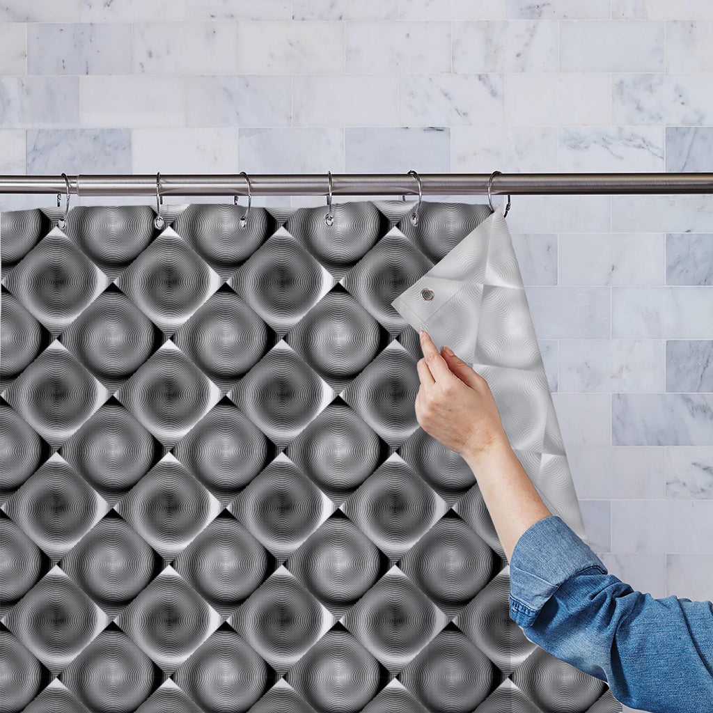 Spiral Movement Washable Waterproof Shower Curtain-Shower Curtains-CUR_SH-IC 5007577 IC 5007577, Abstract Expressionism, Abstracts, Art and Paintings, Black, Black and White, Circle, Diamond, Digital, Digital Art, Geometric, Geometric Abstraction, Graphic, Grid Art, Illustrations, Modern Art, Patterns, Semi Abstract, Signs, Signs and Symbols, Stripes, White, spiral, movement, washable, waterproof, shower, curtain, abstract, abstraction, art, background, circular, curve, design, distorted, distortion, dynami