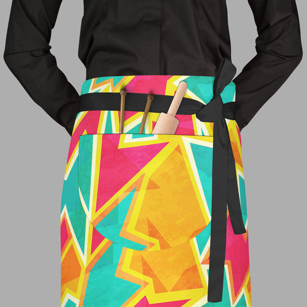 Bright Mosaic Apron | Adjustable, Free Size & Waist Tiebacks-Aprons Waist to Feet-APR_WS_FT-IC 5007578 IC 5007578, Abstract Expressionism, Abstracts, Architecture, Art and Paintings, Beverage, Digital, Digital Art, Fashion, Geometric, Geometric Abstraction, Graphic, Illustrations, Kitchen, Patterns, Retro, Semi Abstract, Signs, Signs and Symbols, Triangles, bright, mosaic, full-length, waist, to, feet, apron, poly-cotton, fabric, adjustable, tiebacks, abstract, art, backdrop, background, bathroom, blank, bl