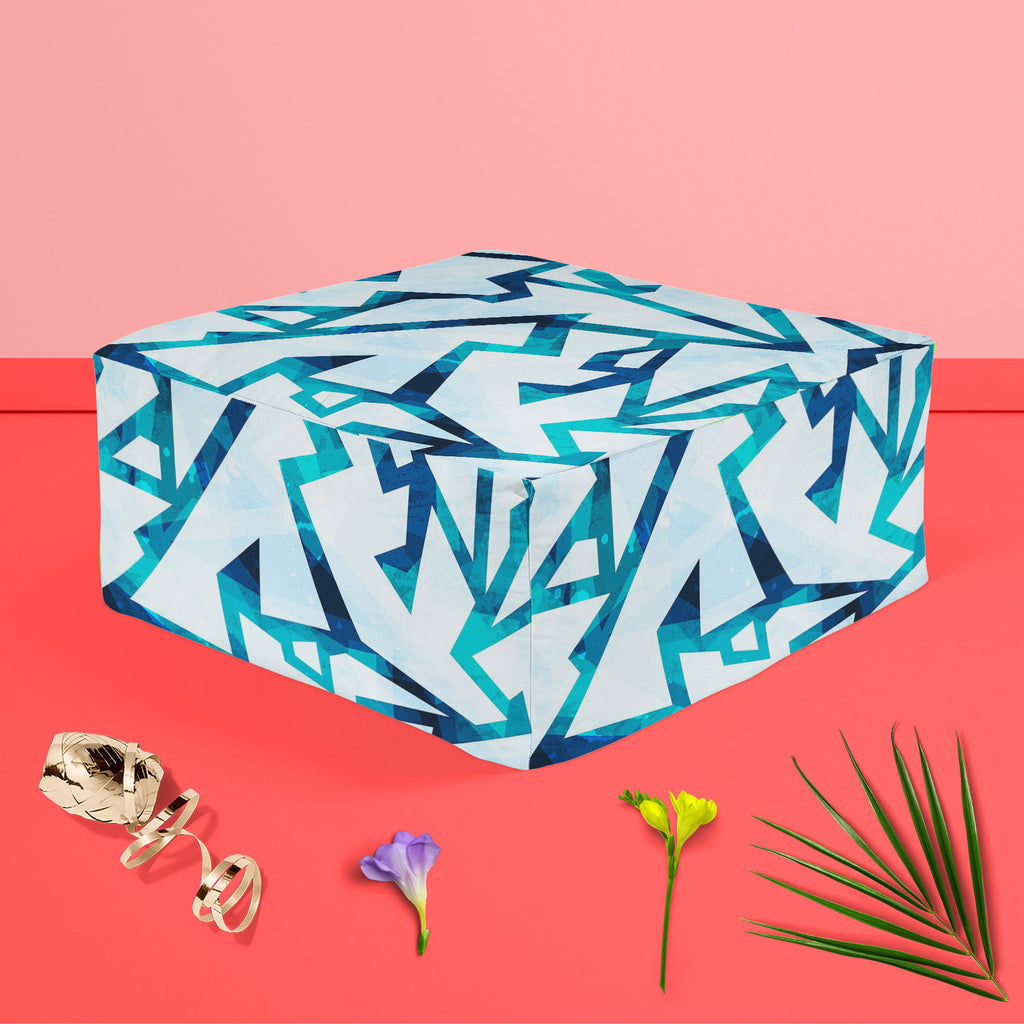 Ice Style D2 Footstool Footrest Puffy Pouffe Ottoman Bean Bag | Canvas Fabric-Footstools-FST_CB_BN-IC 5007579 IC 5007579, Abstract Expressionism, Abstracts, Ancient, Art and Paintings, Black and White, Christianity, Diamond, Digital, Digital Art, Geometric, Geometric Abstraction, Graphic, Grid Art, Historical, Holidays, Illustrations, Medieval, Patterns, Retro, Seasons, Semi Abstract, Signs, Signs and Symbols, Sketches, Triangles, Vintage, White, ice, style, d2, footstool, footrest, puffy, pouffe, ottoman, 