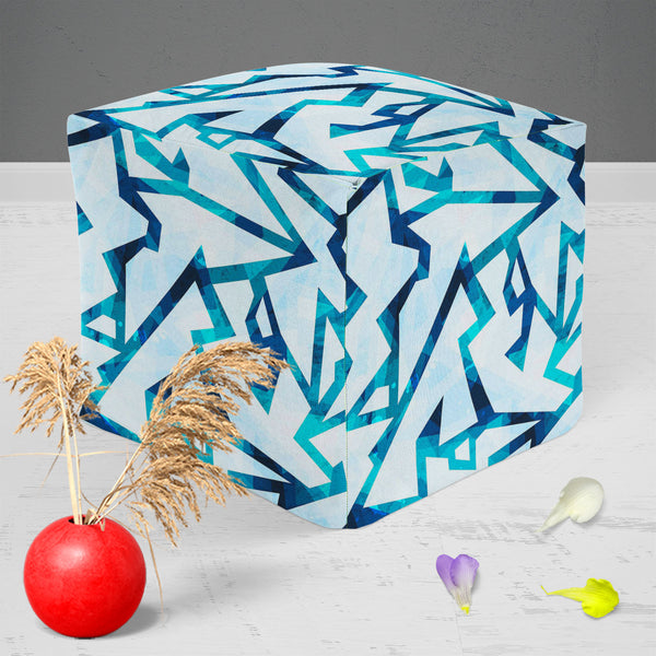 Ice Style D2 Footstool Footrest Puffy Pouffe Ottoman Bean Bag | Canvas Fabric-Footstools-FST_CB_BN-IC 5007579 IC 5007579, Abstract Expressionism, Abstracts, Ancient, Art and Paintings, Black and White, Christianity, Diamond, Digital, Digital Art, Geometric, Geometric Abstraction, Graphic, Grid Art, Historical, Holidays, Illustrations, Medieval, Patterns, Retro, Seasons, Semi Abstract, Signs, Signs and Symbols, Sketches, Triangles, Vintage, White, ice, style, d2, puffy, pouffe, ottoman, footstool, footrest, 