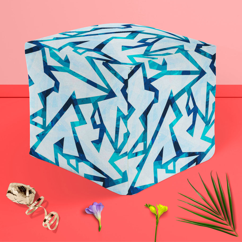 Ice Style D2 Footstool Footrest Puffy Pouffe Ottoman Bean Bag | Canvas Fabric-Footstools-FST_CB_BN-IC 5007579 IC 5007579, Abstract Expressionism, Abstracts, Ancient, Art and Paintings, Black and White, Christianity, Diamond, Digital, Digital Art, Geometric, Geometric Abstraction, Graphic, Grid Art, Historical, Holidays, Illustrations, Medieval, Patterns, Retro, Seasons, Semi Abstract, Signs, Signs and Symbols, Sketches, Triangles, Vintage, White, ice, style, d2, footstool, footrest, puffy, pouffe, ottoman, 