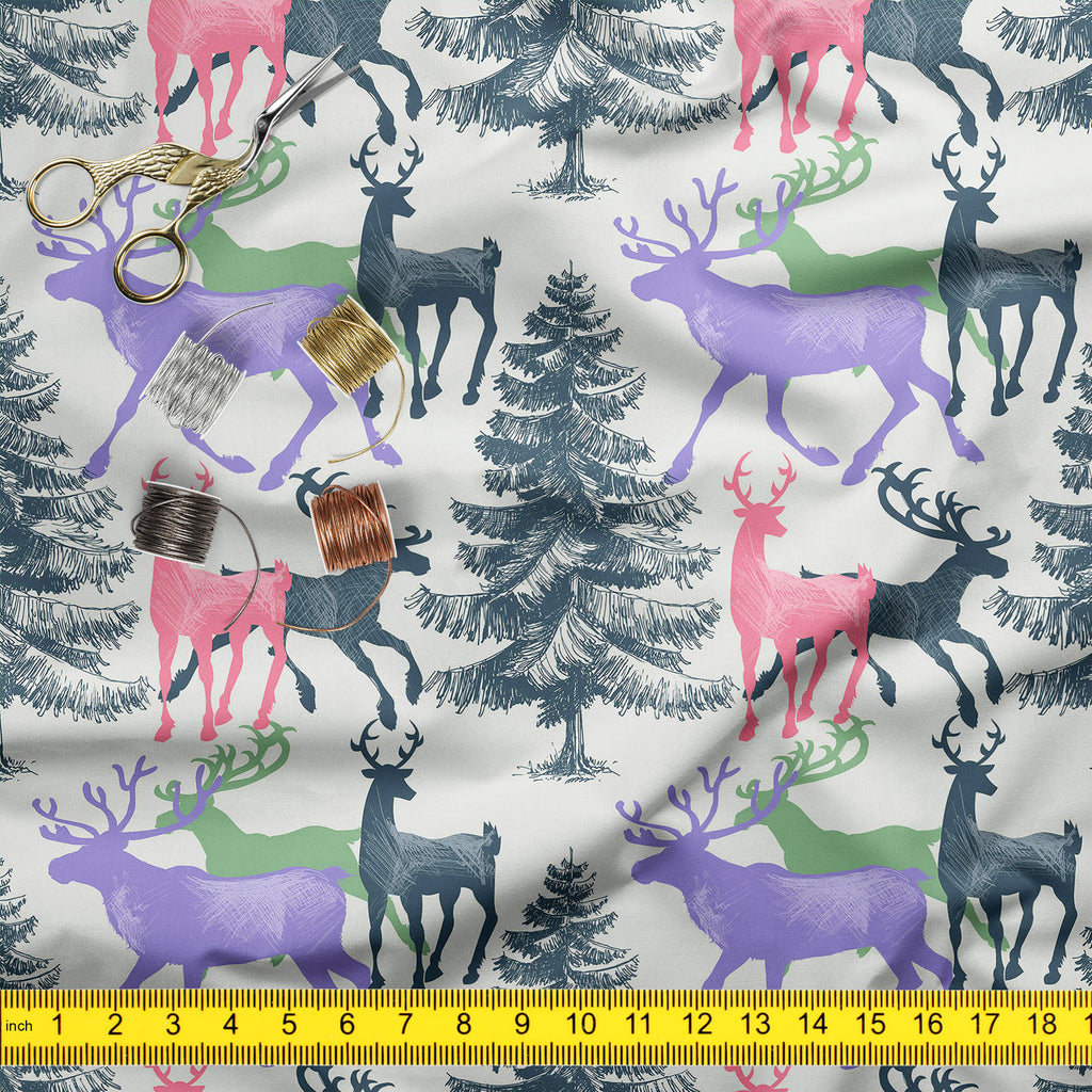 Deer & Pine Upholstery Fabric by Metre | For Sofa, Curtains, Cushions, Furnishing, Craft, Dress Material-Upholstery Fabrics-FAB_RW-IC 5007581 IC 5007581, Animals, Art and Paintings, Christianity, Digital, Digital Art, Graphic, Holidays, Illustrations, Landscapes, Mountains, Nature, Patterns, Retro, Scenic, Seasons, Signs, Signs and Symbols, deer, pine, upholstery, fabric, by, metre, for, sofa, curtains, cushions, furnishing, craft, dress, material, pattern, christmas, seamless, animal, art, background, bann