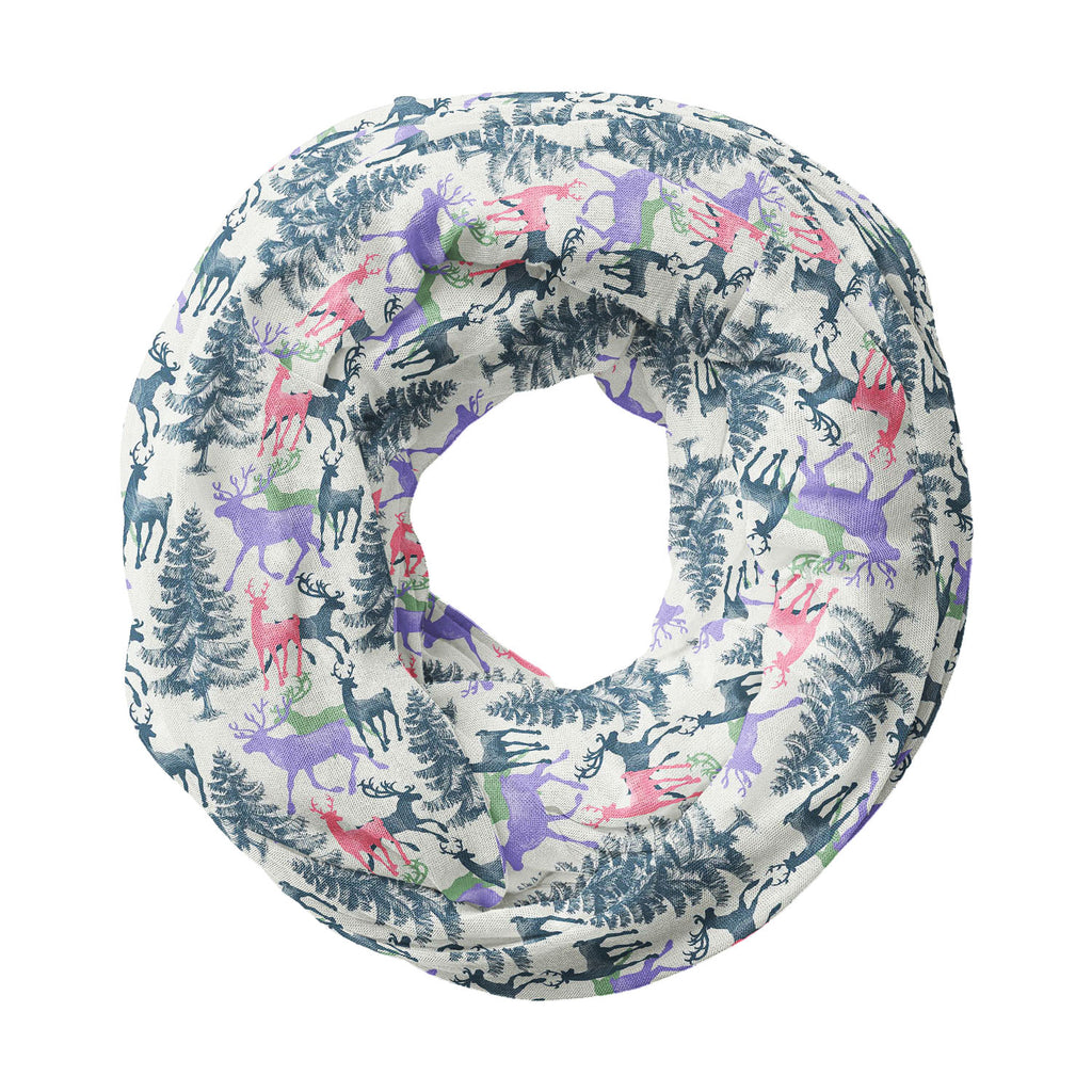 Deer & Pine Printed Wraparound Infinity Loop Scarf | Girls & Women | Soft Poly Fabric-Scarfs Infinity Loop--IC 5007581 IC 5007581, Animals, Art and Paintings, Christianity, Digital, Digital Art, Graphic, Holidays, Illustrations, Landscapes, Mountains, Nature, Patterns, Retro, Scenic, Seasons, Signs, Signs and Symbols, deer, pine, printed, wraparound, infinity, loop, scarf, girls, women, soft, poly, fabric, pattern, christmas, seamless, animal, art, background, banner, beautiful, beauty, card, celebration, d