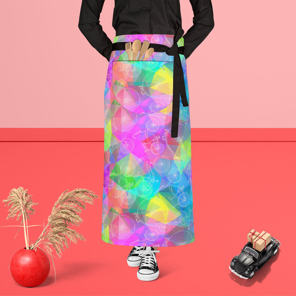 Bicycles D6 Apron | Adjustable, Free Size & Waist Tiebacks-Aprons Waist to Feet-APR_WS_FT-IC 5007582 IC 5007582, Ancient, Art and Paintings, Automobiles, Bikes, Cities, City Views, Digital, Digital Art, Drawing, Graphic, Hipster, Historical, Hobbies, Illustrations, Medieval, Patterns, Retro, Signs, Signs and Symbols, Sketches, Sports, Transportation, Travel, Triangles, Vehicles, Vintage, bicycles, d6, apron, adjustable, free, size, waist, tiebacks, art, background, bicycle, bike, circus, city, color, colorf