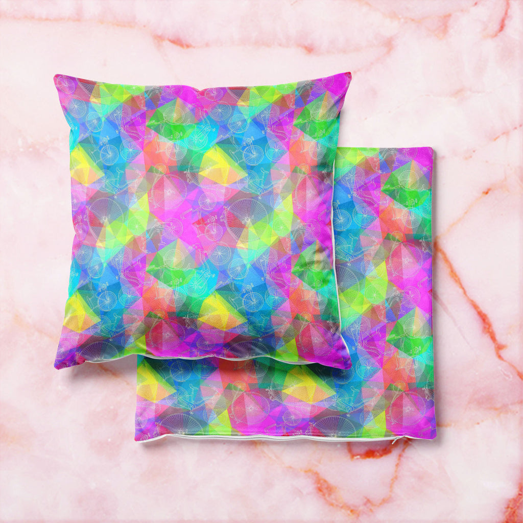 Bicycles D6 Cushion Cover Throw Pillow-Cushion Covers-CUS_CV-IC 5007582 IC 5007582, Ancient, Art and Paintings, Automobiles, Bikes, Cities, City Views, Digital, Digital Art, Drawing, Graphic, Hipster, Historical, Hobbies, Illustrations, Medieval, Patterns, Retro, Signs, Signs and Symbols, Sketches, Sports, Transportation, Travel, Triangles, Vehicles, Vintage, bicycles, d6, cushion, cover, throw, pillow, art, background, bicycle, bike, circus, city, color, colorful, cute, cycle, design, doodle, exercise, fit