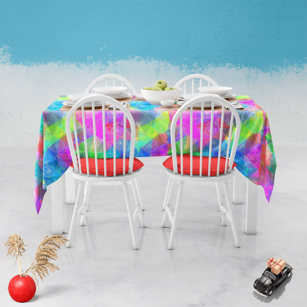 Bicycles D6 Table Cloth Cover-Table Covers-CVR_TB_NR-IC 5007582 IC 5007582, Ancient, Art and Paintings, Automobiles, Bikes, Cities, City Views, Digital, Digital Art, Drawing, Graphic, Hipster, Historical, Hobbies, Illustrations, Medieval, Patterns, Retro, Signs, Signs and Symbols, Sketches, Sports, Transportation, Travel, Triangles, Vehicles, Vintage, bicycles, d6, table, cloth, cover, art, background, bicycle, bike, circus, city, color, colorful, cute, cycle, design, doodle, exercise, fitness, fun, healthy