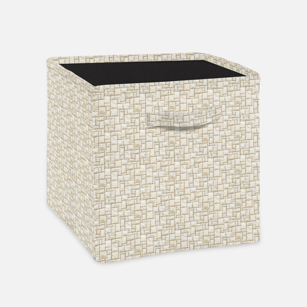 Abstract Surface Foldable Open Storage Bin | Organizer Box, Toy Basket, Shelf Box, Laundry Bag | Canvas Fabric - Storage Bins - ArtzFolio.com