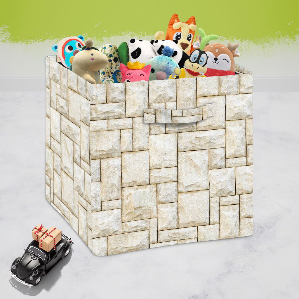 Abstract Surface D1 Foldable Open Storage Bin | Organizer Box, Toy Basket, Shelf Box, Laundry Bag | Canvas Fabric - Storage Bins - ArtzFolio.com