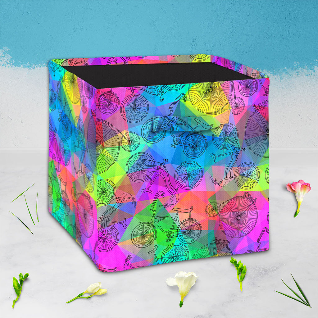 Bicycles D7 Foldable Open Storage Bin | Organizer Box, Toy Basket, Shelf Box, Laundry Bag | Canvas Fabric-Storage Bins-STR_BI_CB-IC 5007584 IC 5007584, Ancient, Art and Paintings, Automobiles, Bikes, Cities, City Views, Digital, Digital Art, Drawing, Graphic, Hipster, Historical, Hobbies, Illustrations, Medieval, Patterns, Retro, Signs, Signs and Symbols, Sketches, Sports, Transportation, Travel, Triangles, Vehicles, Vintage, bicycles, d7, foldable, open, storage, bin, organizer, box, toy, basket, shelf, la