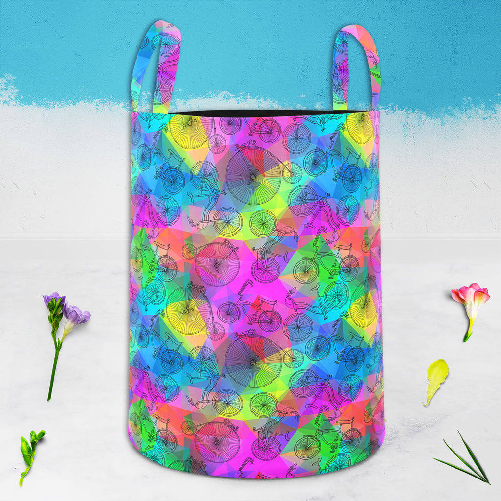 Bicycles D7 Foldable Open Storage Bin | Organizer Box, Toy Basket, Shelf Box, Laundry Bag | Canvas Fabric-Storage Bins-STR_BI_CB-IC 5007584 IC 5007584, Ancient, Art and Paintings, Automobiles, Bikes, Cities, City Views, Digital, Digital Art, Drawing, Graphic, Hipster, Historical, Hobbies, Illustrations, Medieval, Patterns, Retro, Signs, Signs and Symbols, Sketches, Sports, Transportation, Travel, Triangles, Vehicles, Vintage, bicycles, d7, foldable, open, storage, bin, organizer, box, toy, basket, shelf, la